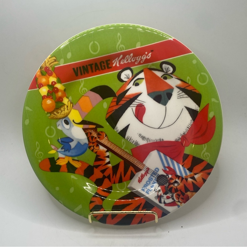 Vintage Kellogg's Tony the Tiger & Toucan Sam Ceramic Plate (2007)